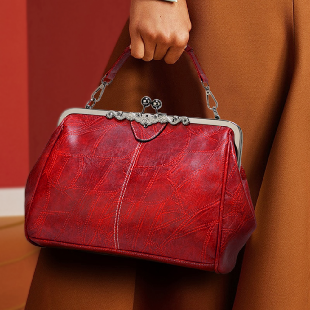 Olivora Vintage Kiss-Lock Handbag