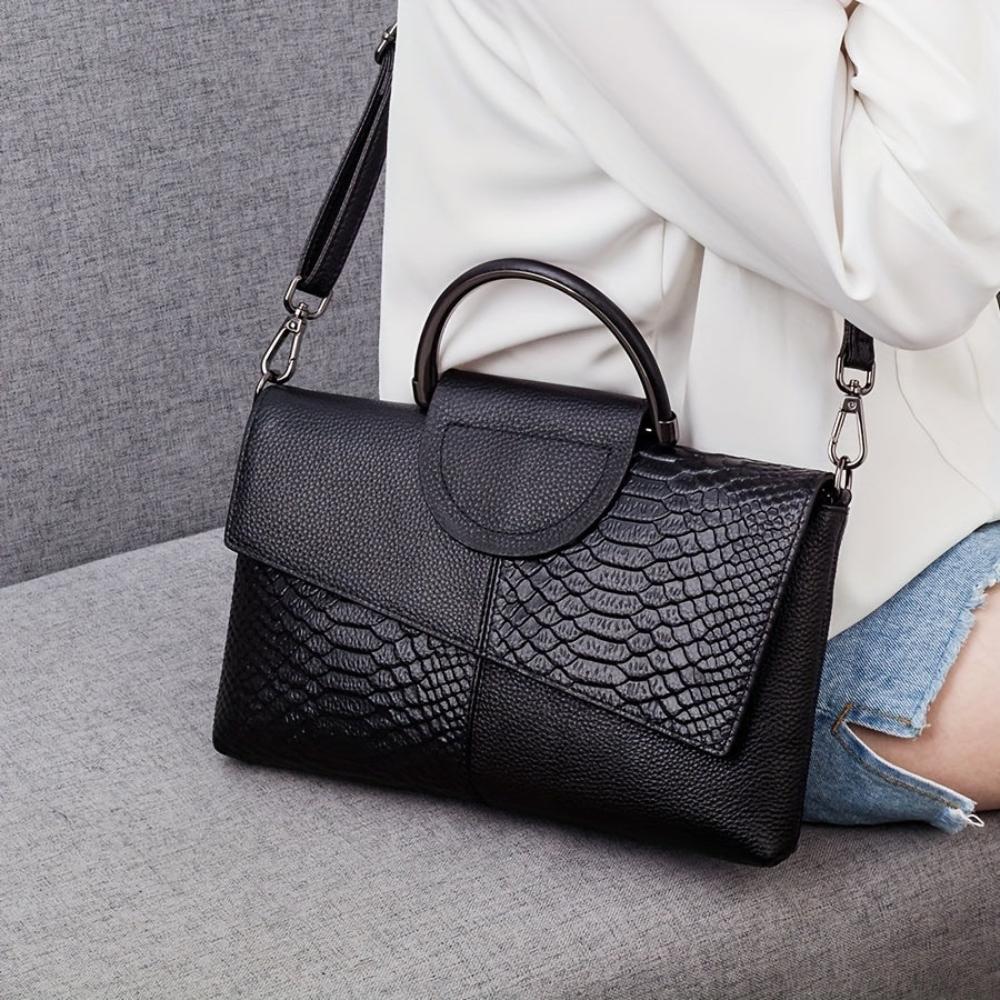 Novéa Croc-Embossed Luxury Bag