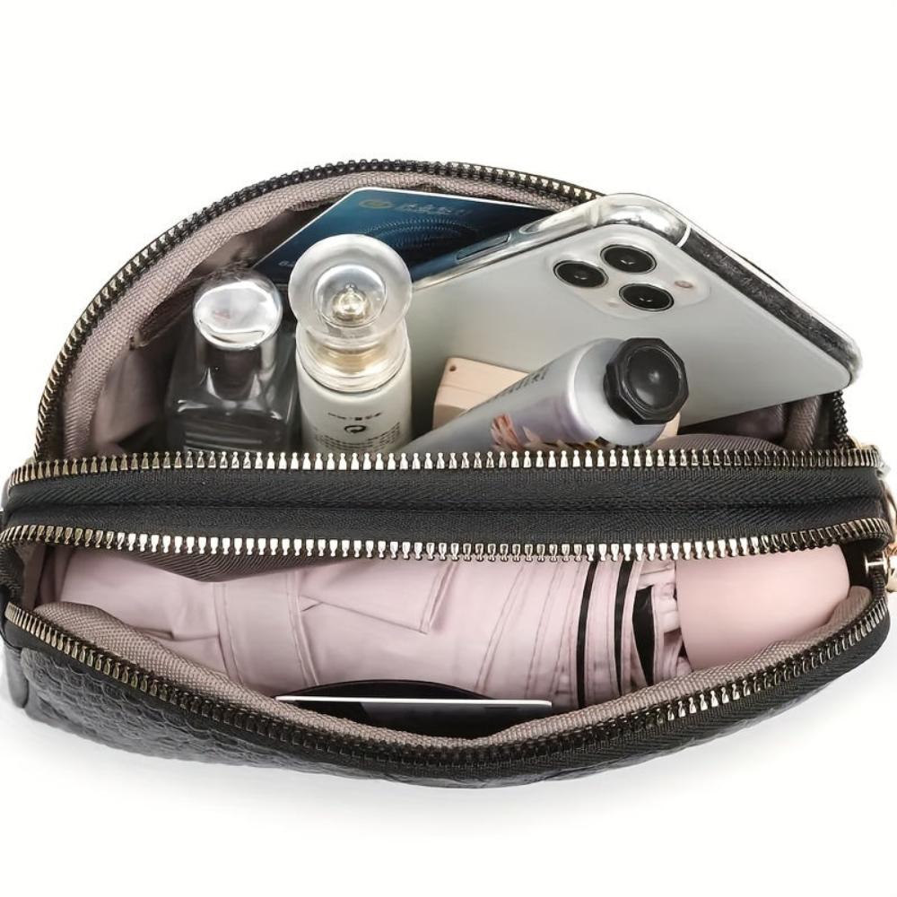 Lyra Mini Croc Crossbody Bag