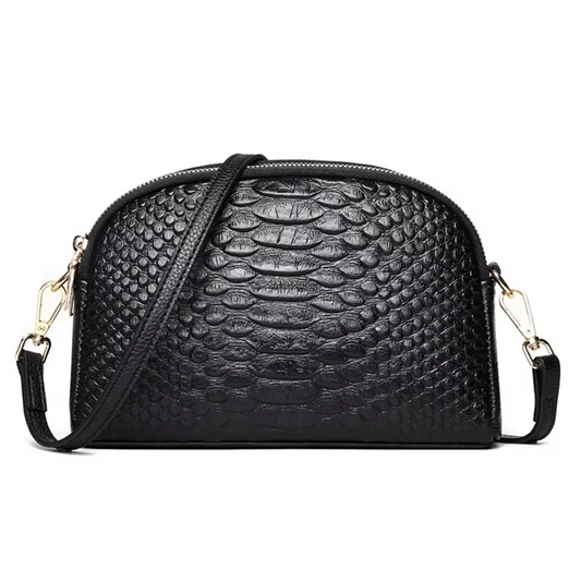 Lyra Mini Croc Crossbody Bag