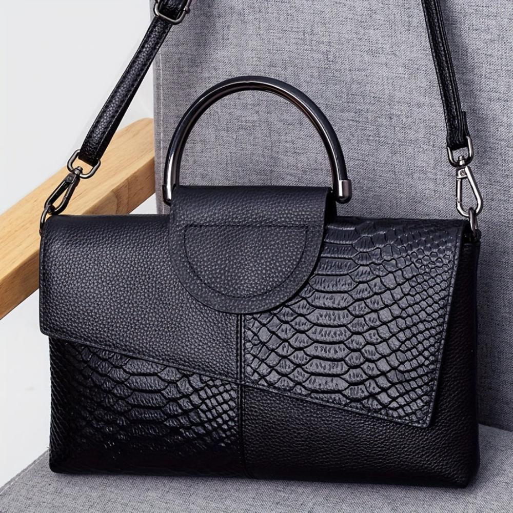 Novéa Croc-Embossed Luxury Bag