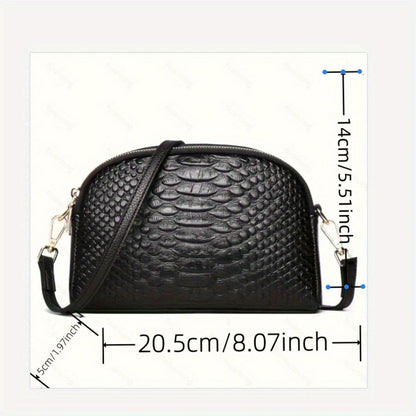 Lyra Mini Croc Crossbody Bag