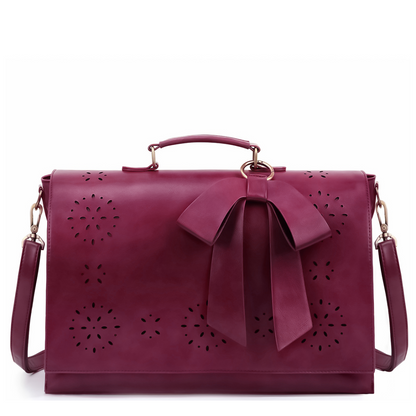Mabel's Elegant Bow-Tie Satchel
