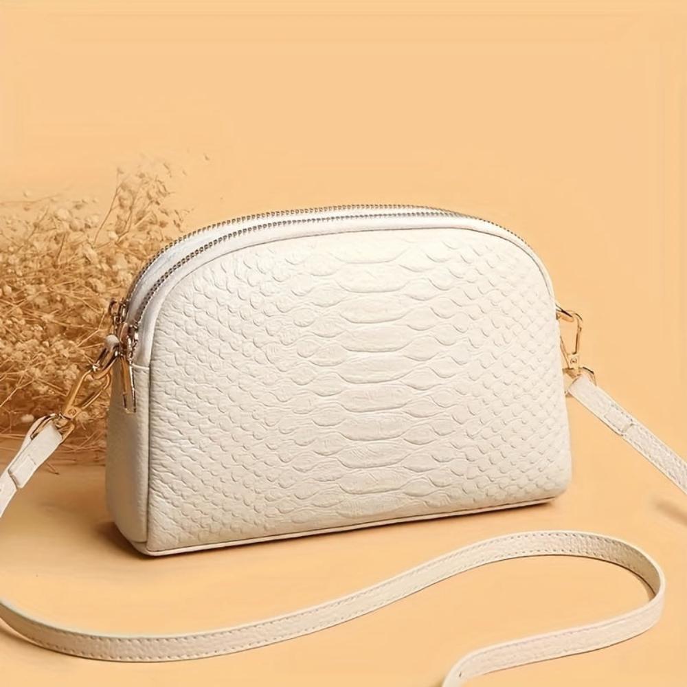 Lyra Mini Croc Crossbody Bag