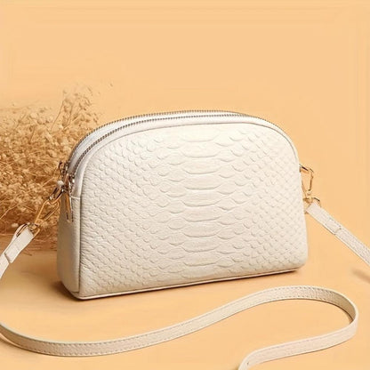 Lyra Mini Croc Crossbody Bag